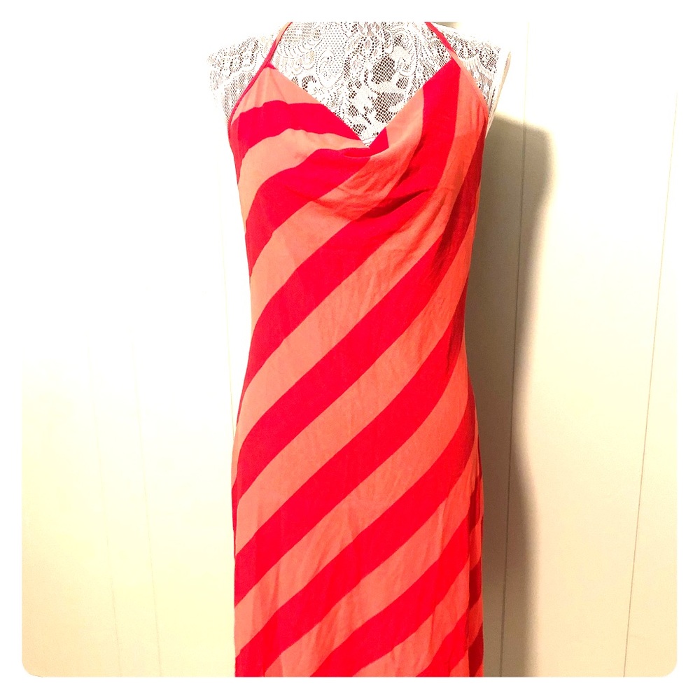 Parallel Halter Dress